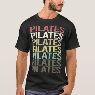 Colourful Text Pilates T-Shirt