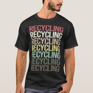 Colourful Text Recycling Recycle T-Shirt