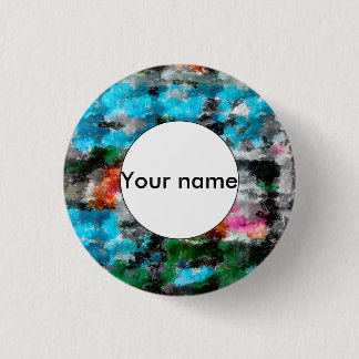 Colourful texture 3 cm round badge