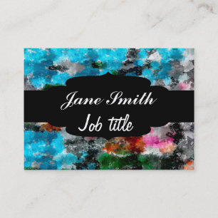 Colourful texture business card