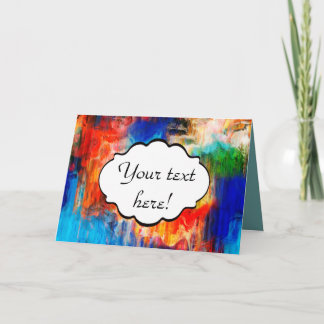 Colourful texture card