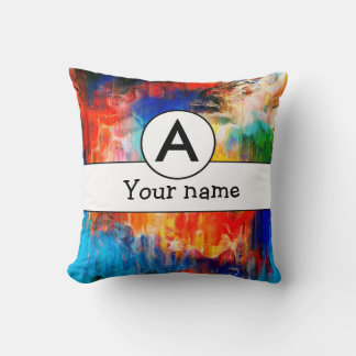 Colourful texture cushion