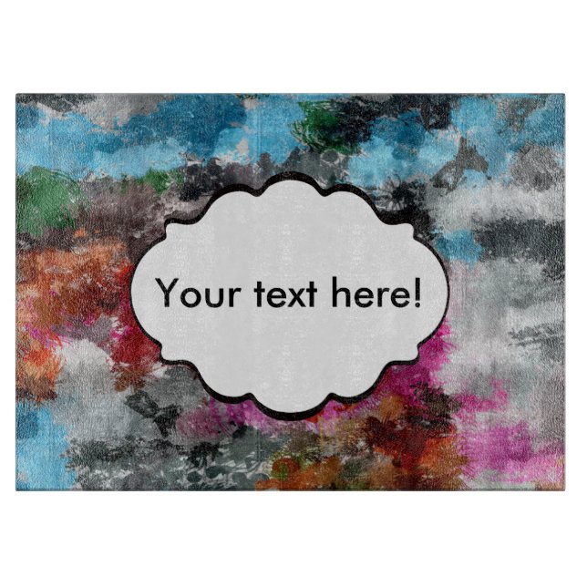 Colourful texture cutting board (Front)