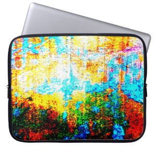 Colourful Texture Effect. Beautiful Abstract Decor Laptop Sleeve