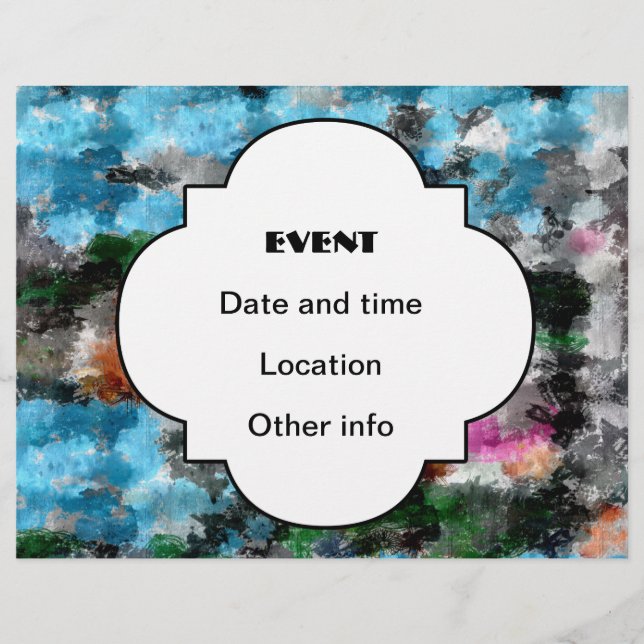 Colourful texture flyer (Front)