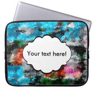Colourful texture laptop sleeve