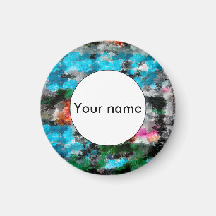 Colourful texture magnet