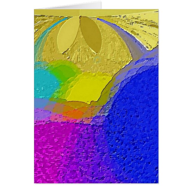 "Colourful Texture Mix" Blank Card w/Envelope (Front)