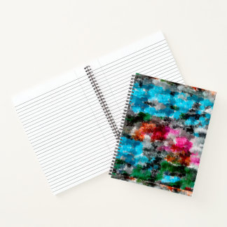Colourful texture notebook