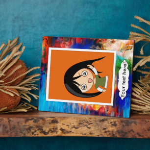 Colourful texture plaque