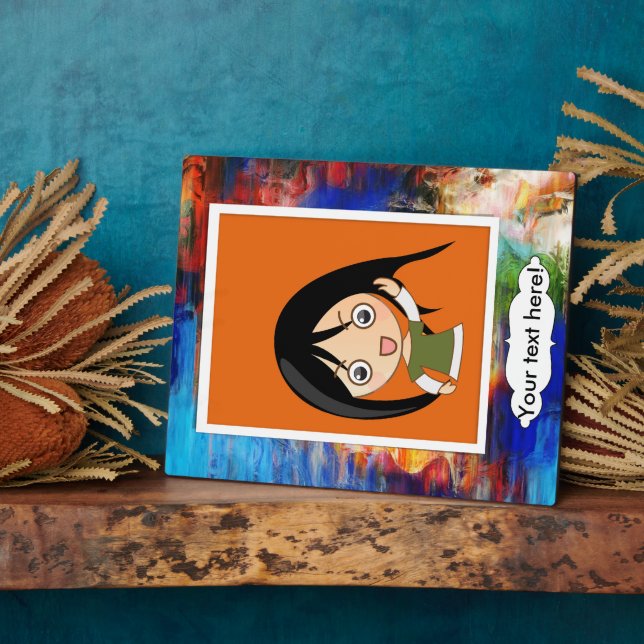 Colourful texture plaque (Side)