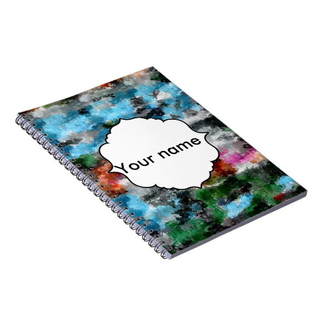 Colourful texture spiral notebook (Right Side)