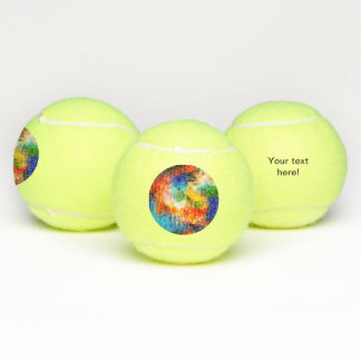 Colourful texture tennis balls