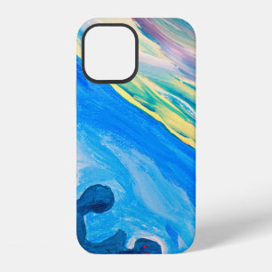 Colourful textured background, fragment from an ac iPhone 12 case