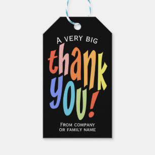 Colourful Thank You Appreciation Gift Tags