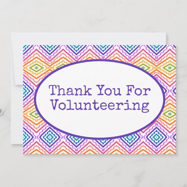 Colourful Thank You Card (Front)
