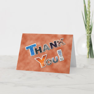 Colourful Thank you card