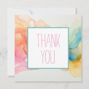 Colourful Thank you cards