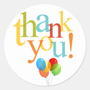 Colourful Thank You Envelope Seals