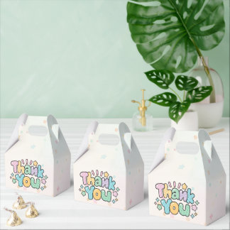 Colourful Thank You Favour Box
