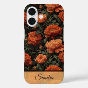 Colourful Thank You Gift Peony Name iPhone 16 Case