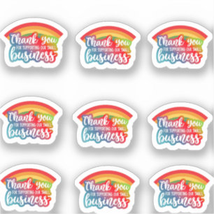 “Colourful Thank You Stickers