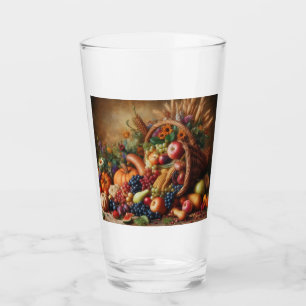 Colourful/Thanksgiving/Cornucopia/Fall Glass