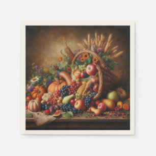 Colourful/Thanksgiving/Cornucopia/Fall Napkin