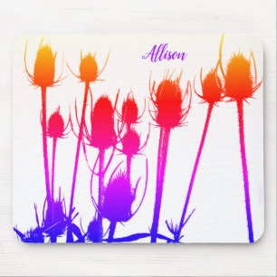 Colourful Thistle Mouse Pad