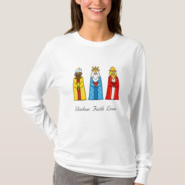 Colourful Three Wise Men T-Shirt (Front)