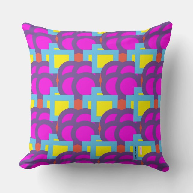 Colourful Throw Pillow (Front)