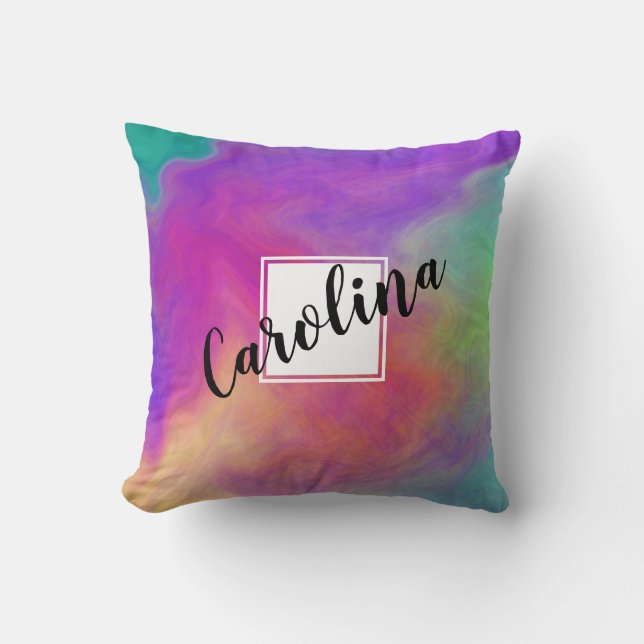 Colourful Throw Pillow (Front)