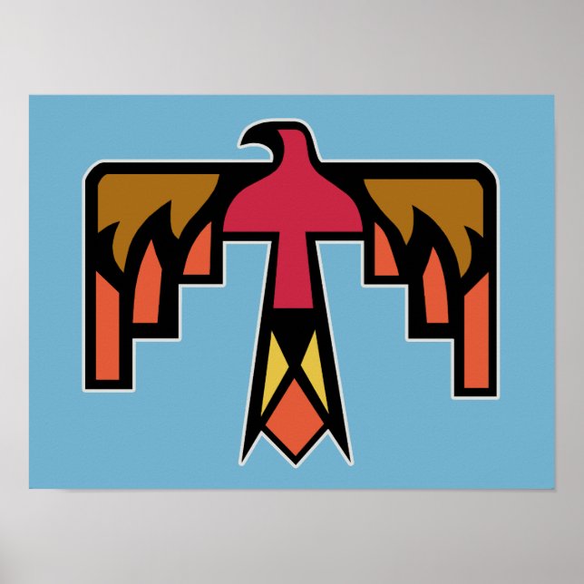 Colourful Thunderbird design Poster (Front)