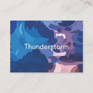 Colourful Thunderstorm Clouds  Business Card