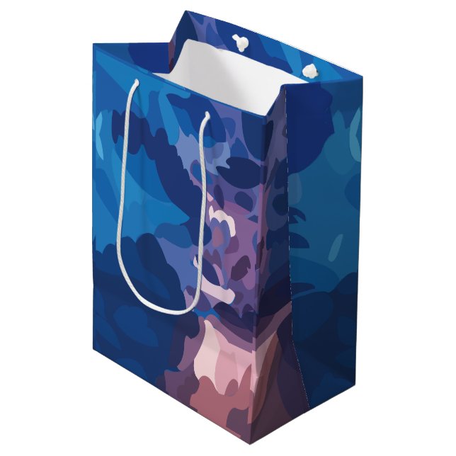 Colourful Thunderstorm Clouds  Medium Gift Bag (Front Angled)
