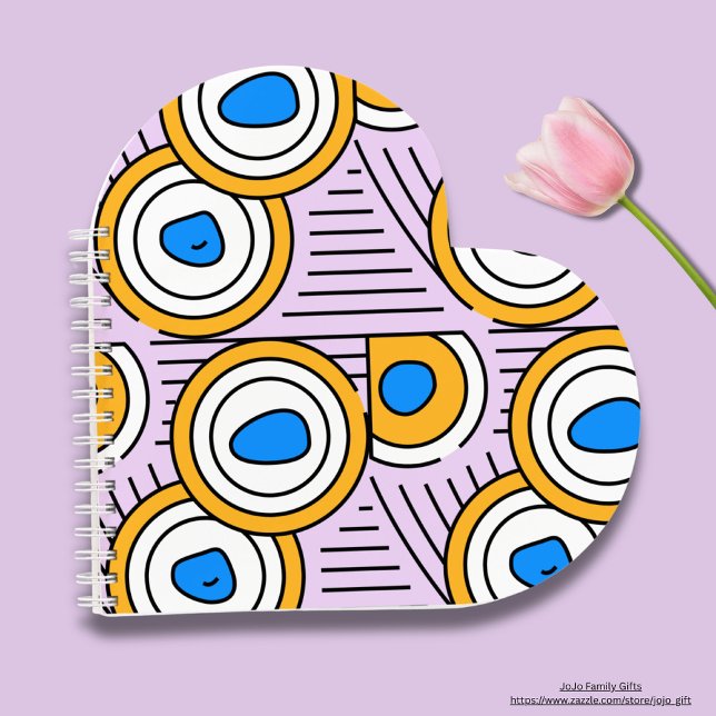 Colourful Tibet abstract artwork Modern Notebook (Creator Uploaded)