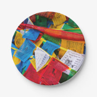 Colourful Tibetan prayer flags - Tibet