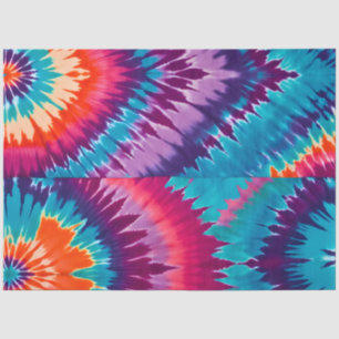 Colourful Tie Dye Art Tissue Paper
