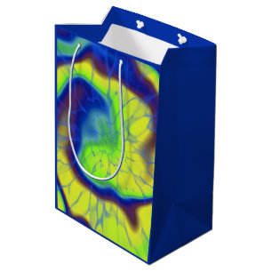 Colourful tie-dye  medium gift bag