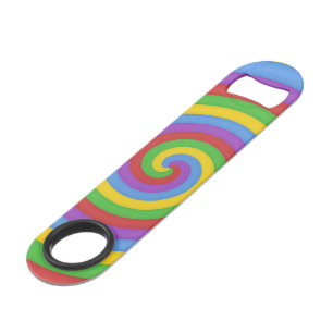 Colourful Tie Dye Rainbow Swirl 60s Art Pattern