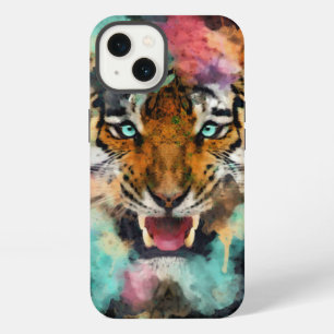 Colourful Tiger Head iPhone 13 Case