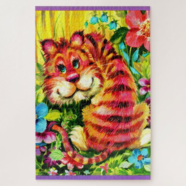 colourful tiger jigsaw puzzle (Vertical)