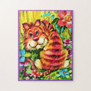 colourful tiger jigsaw puzzle