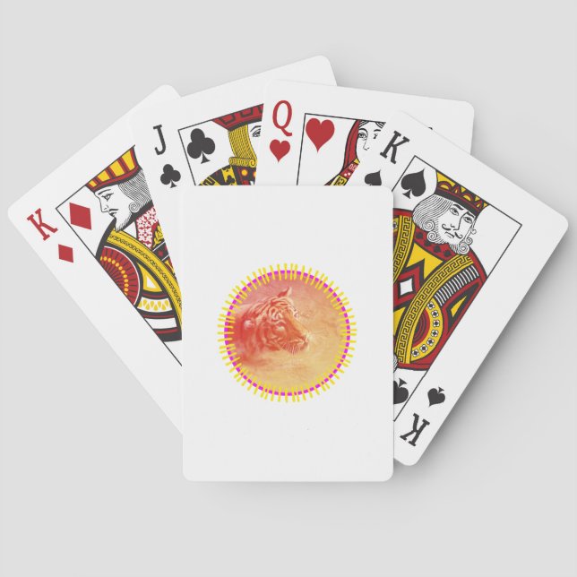 Colourful Tiger Playing Cards (Back)