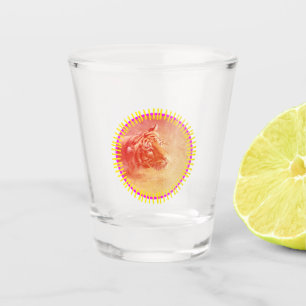 Colourful Tiger Shot Glass