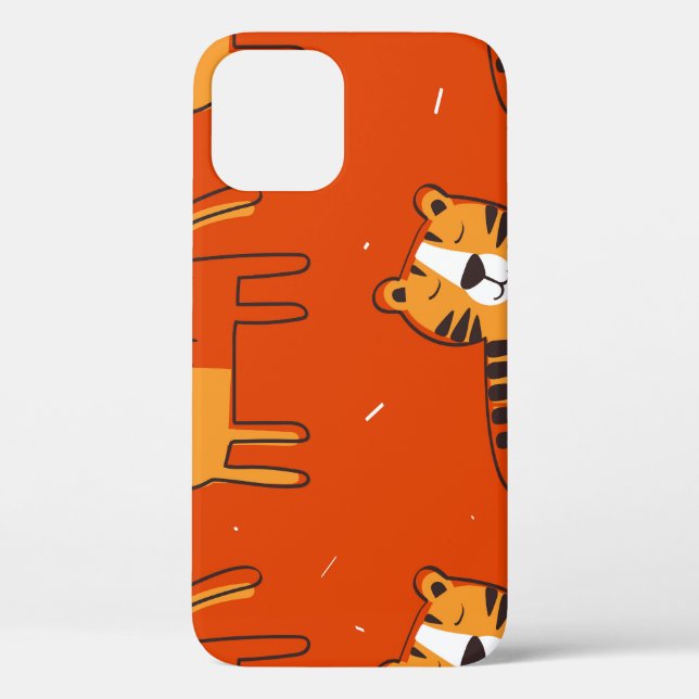 Colourful Tigers Hand Drawn Decor Case-Mate iPhone Case (Back)