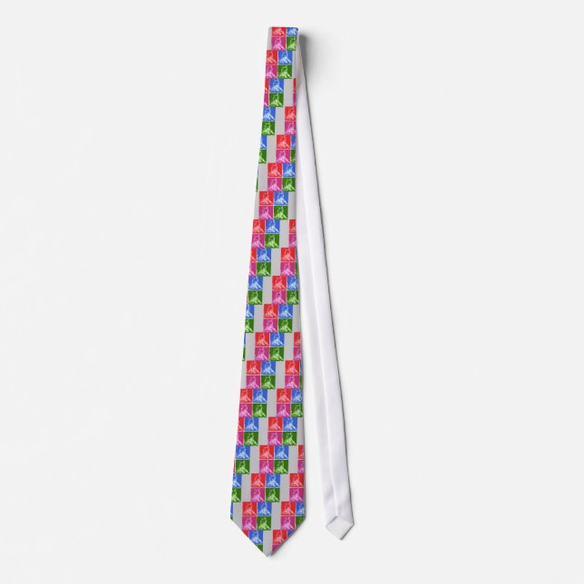 Colourful Tigers Tie (Front)
