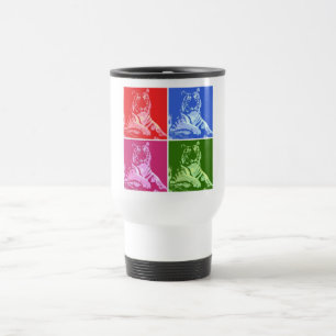 Colourful Tigers Travel Mug