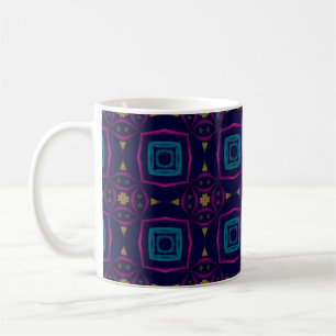 Colourful Tile illustration. Fashion Geometric Orn Coffee Mug