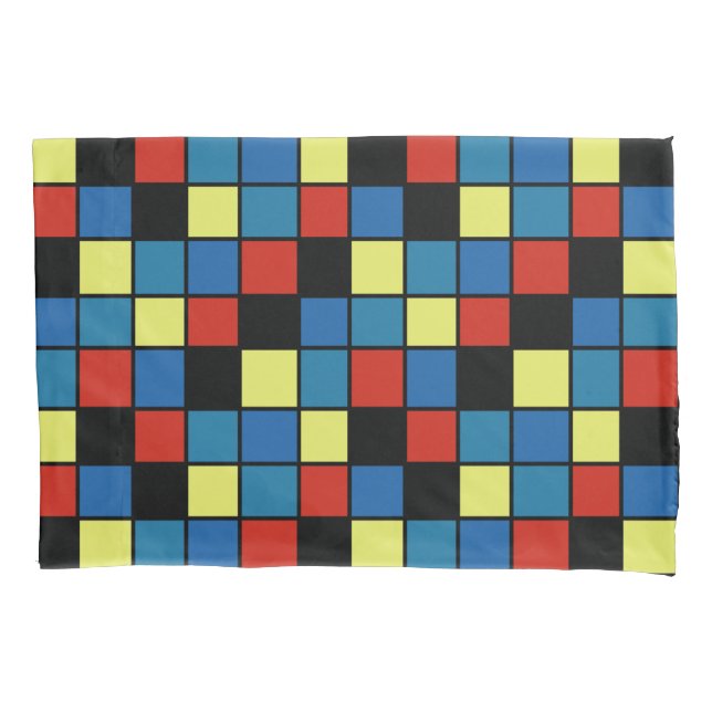 Colourful Tile Pattern Pillowcase (Front)